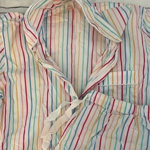 JCrew Rainbow Pajama set